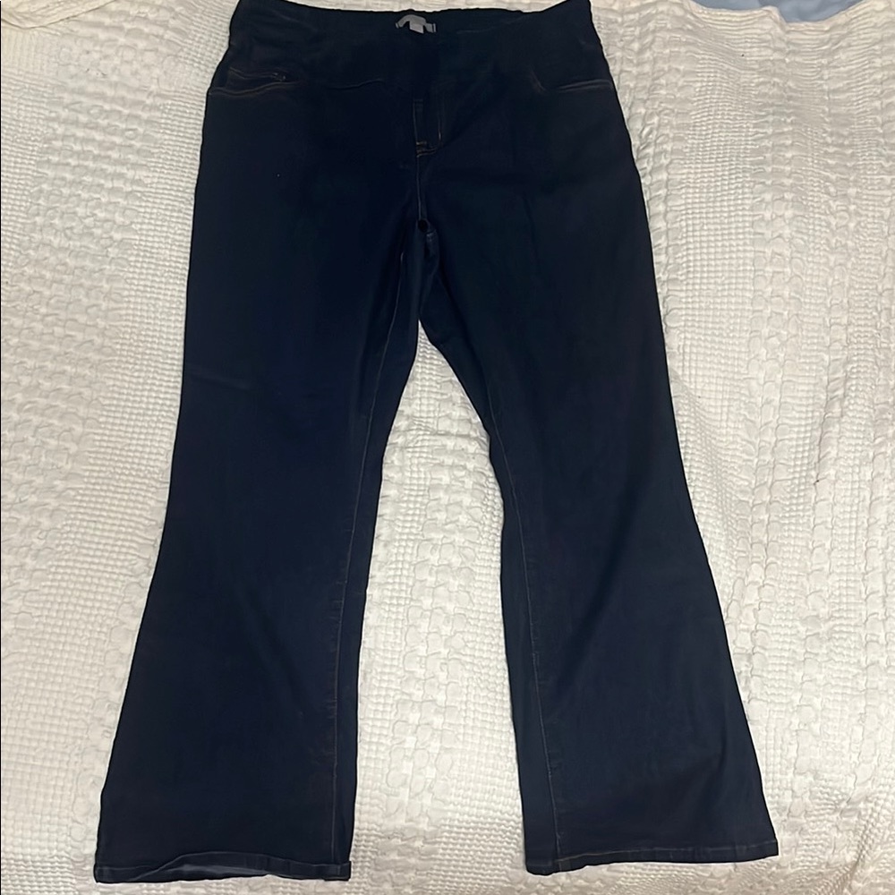 Woman Within 18W Dark Blue Jeans
